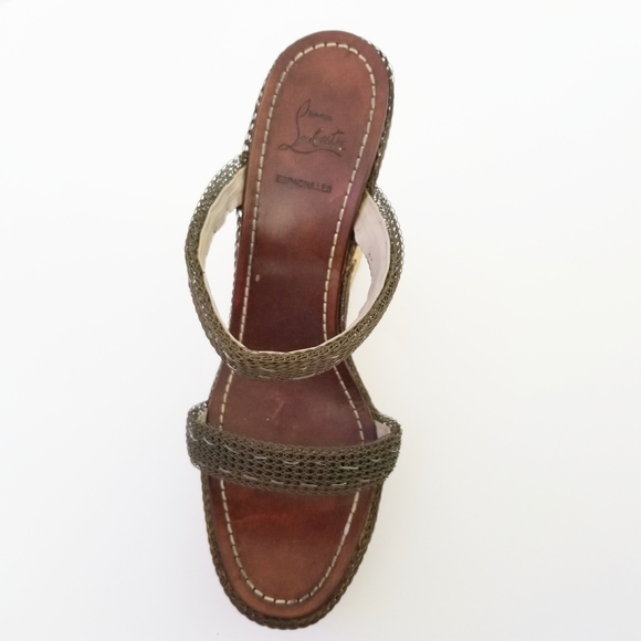 Christian Loubutin Espadrilles Cadena Chainmaille - Picture 3 of 7